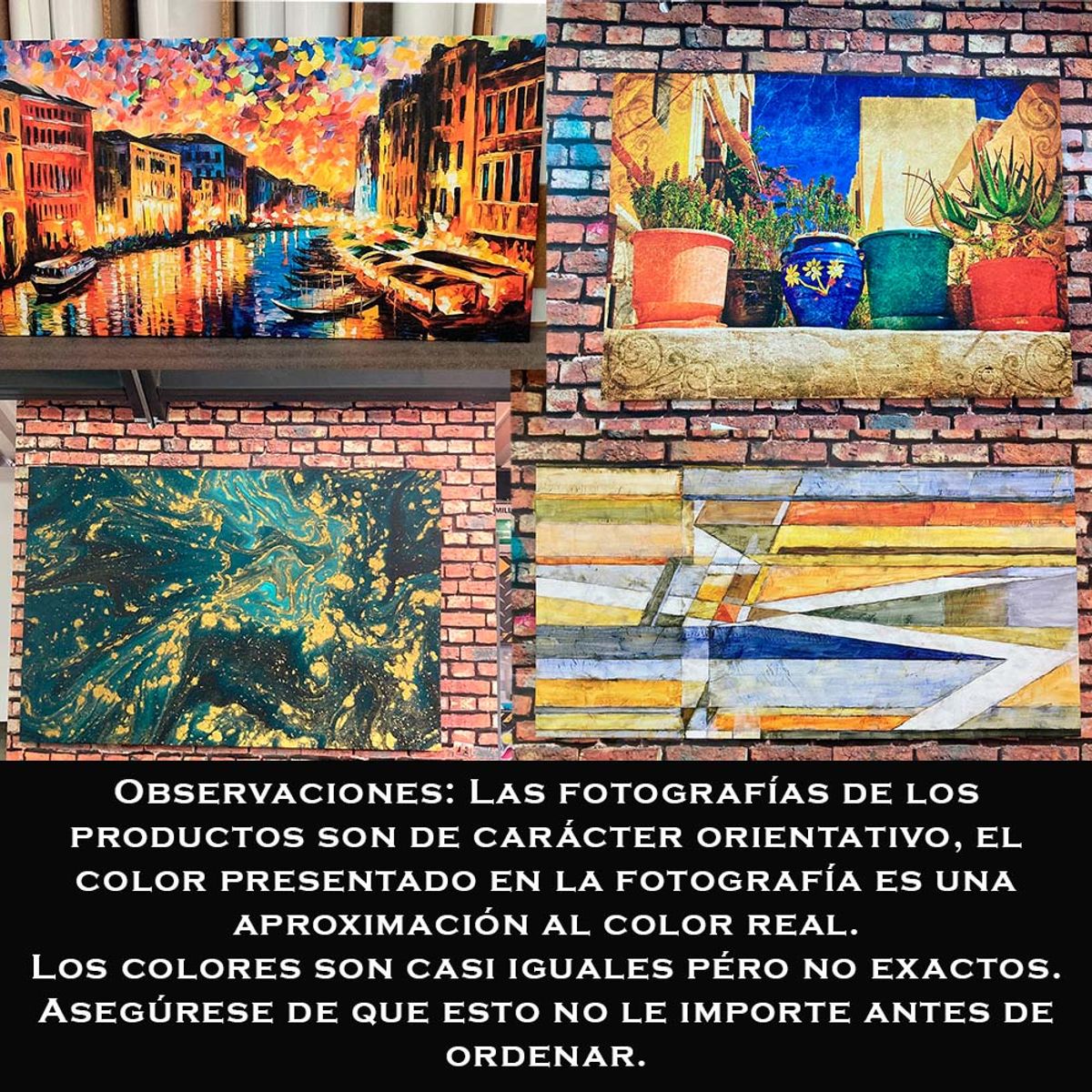 TAYRONA STORE - Cuadro En Lienzo Para Comedor Diseño Minimalista 526 125x50cm