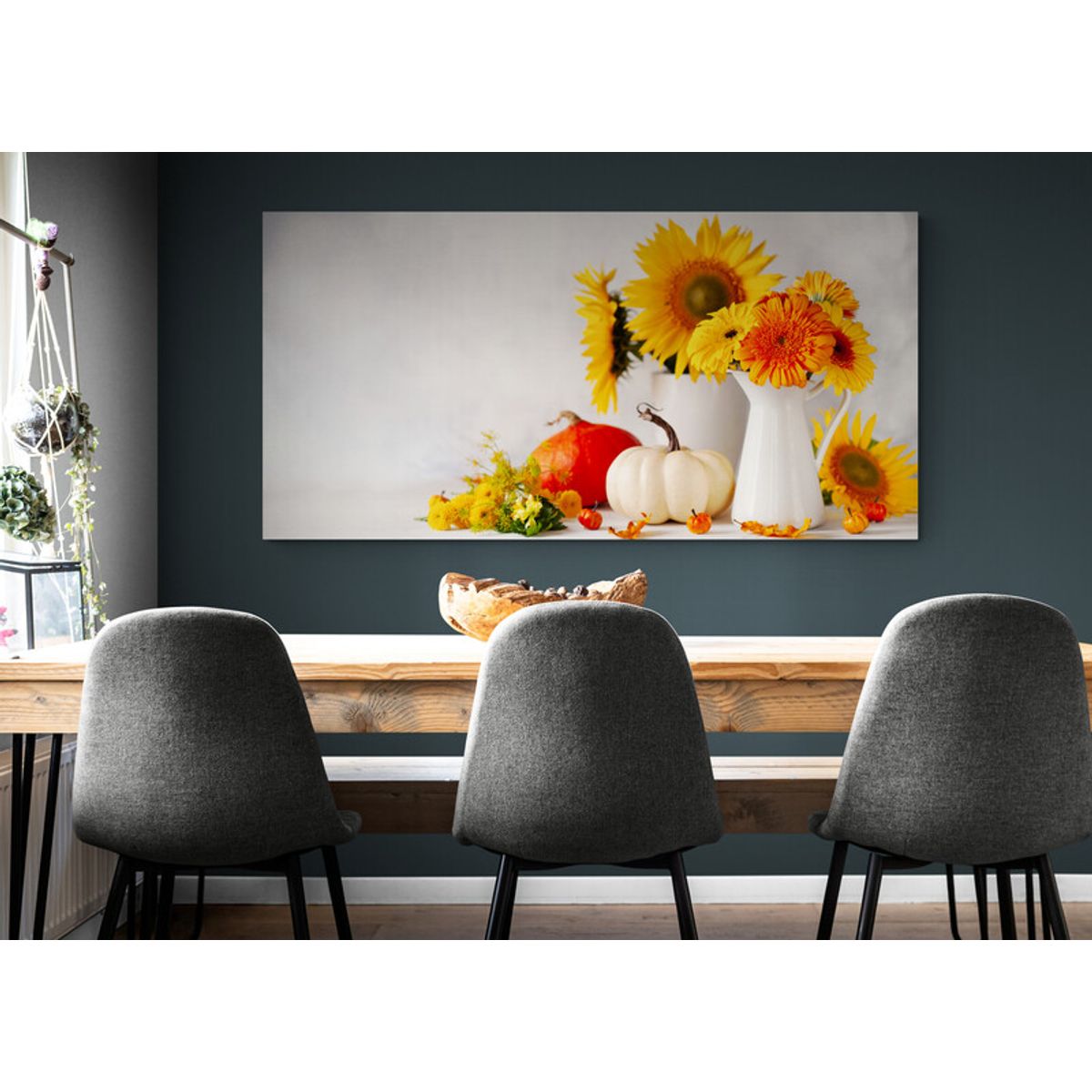 TAYRONA STORE - Cuadro En Lienzo Para Comedor Arbol Diseño Minimalista 474 130x60cm