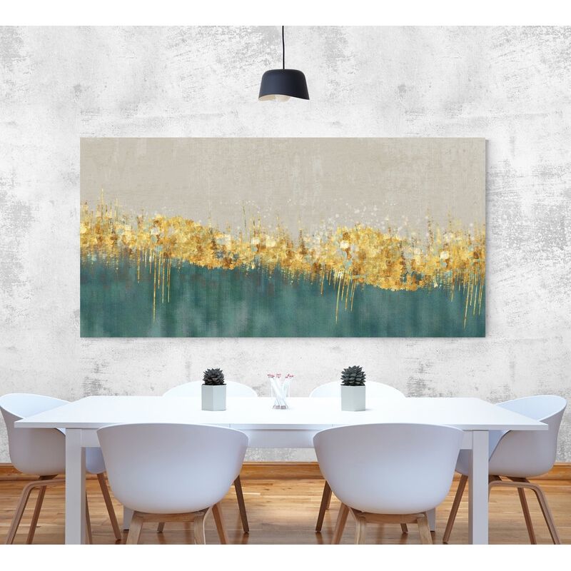 TAYRONA STORE - Cuadro En Lienzo Para Comedor Diseño Minimalista 468 90x40cm