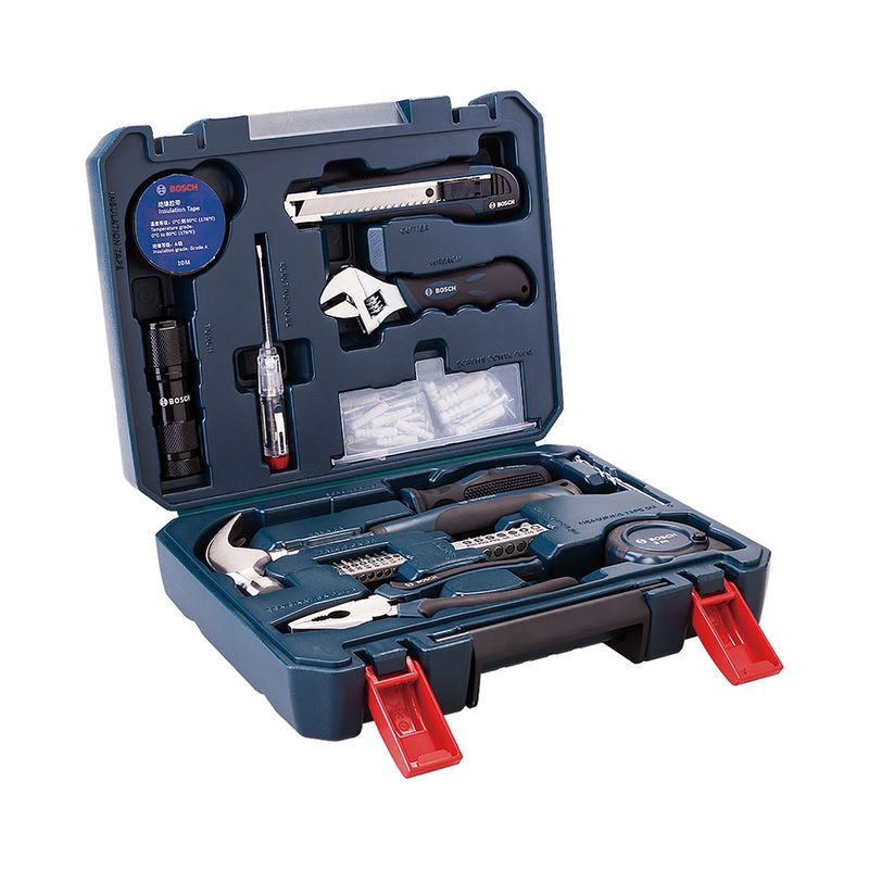 BOSCH - SET DE HERRAMIENTA MANUAL 66PZS(ALICATE,MARTILLO