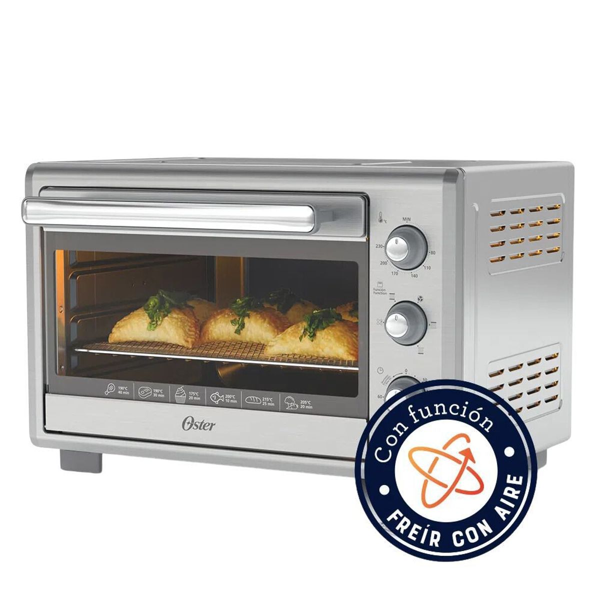 OSTER - Horno Con Freidora de Aire Oster TSSTTVLS25NS Plateado 25L