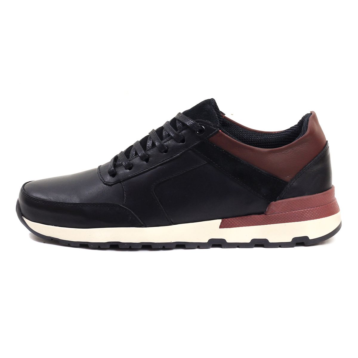 VIAR - Tenis en Cuero Para Hombre VIAR Orion Negro