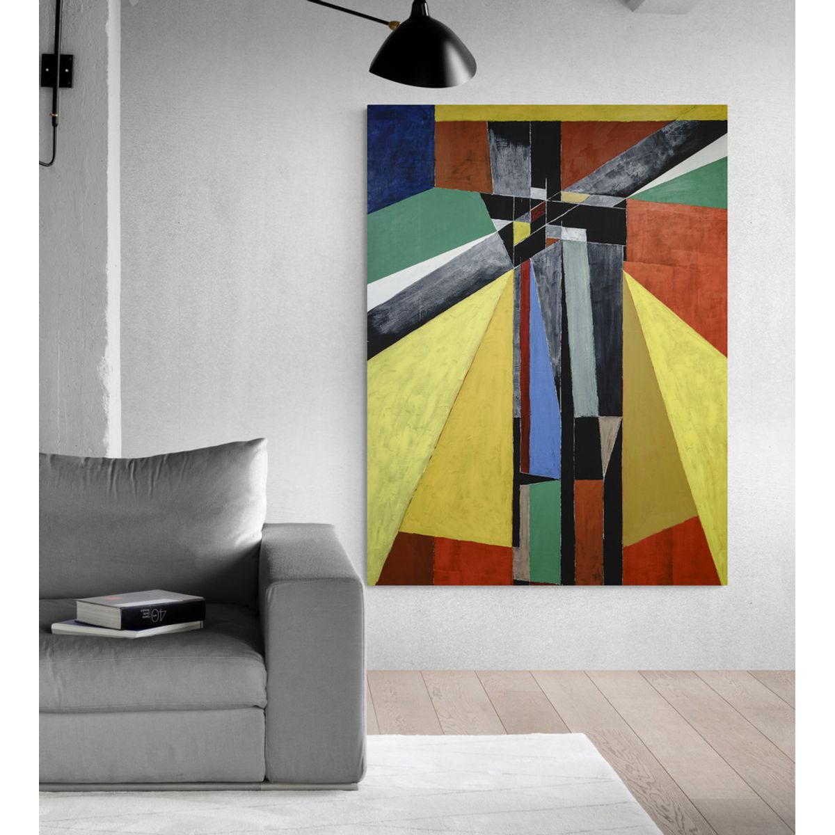 TAYRONA STORE - Cuadro Lienzo Para La Sala Abstracto Colores 269 120x160cm