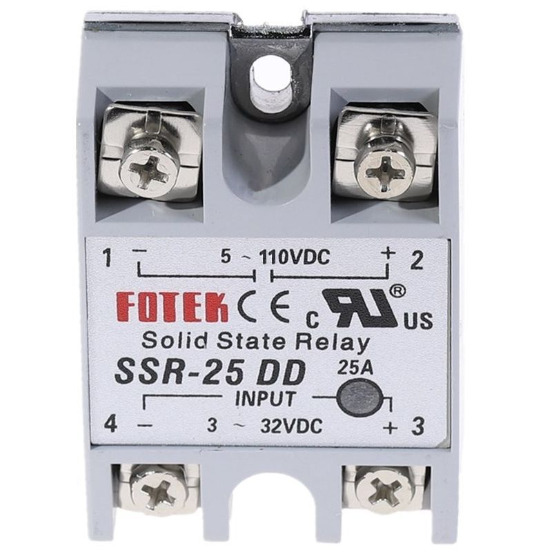GENERICO - Rele De Estado Solido Ssr-25 DD 25a 5-120vdc Fotek Arduino