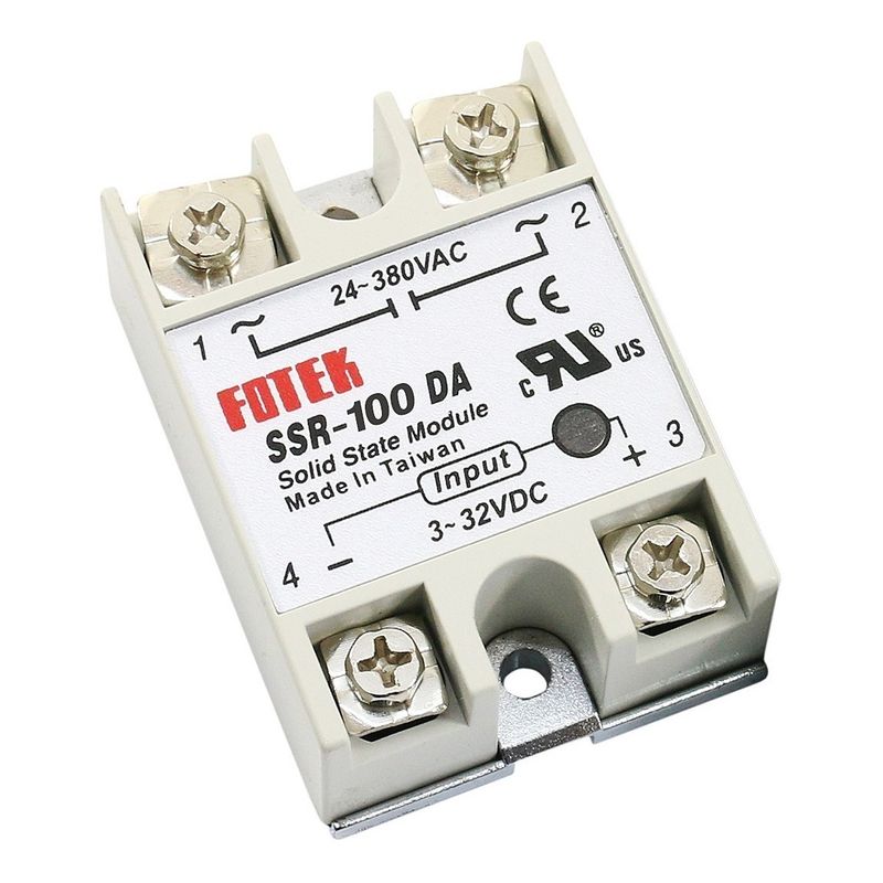 GENERICO - Rele De Estado Solido Ssr-100 Da 100a 24-380vac Fotek