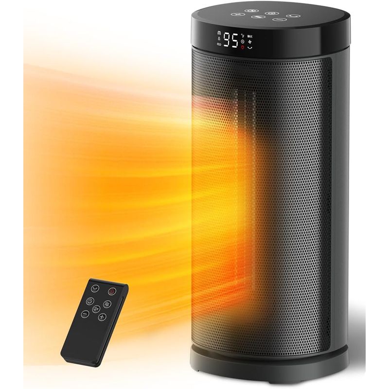 GENERICO - Calentador Ambiente Portátil Calefactor Eléctrico 1500w Rotacion