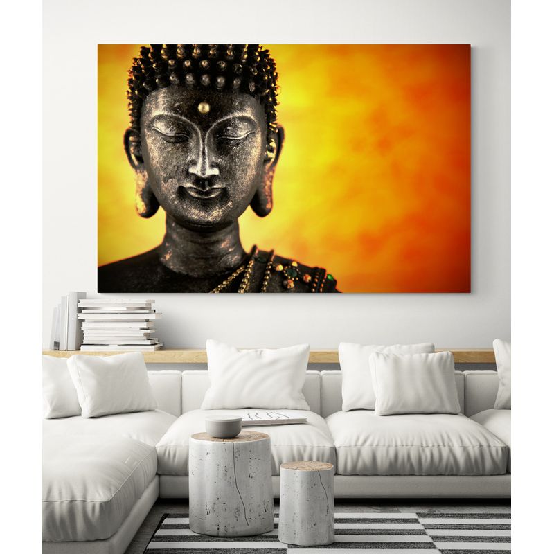 TAYRONA STORE - Cuadro En Lienzo Para La Sala Budda 090 120x80cm
