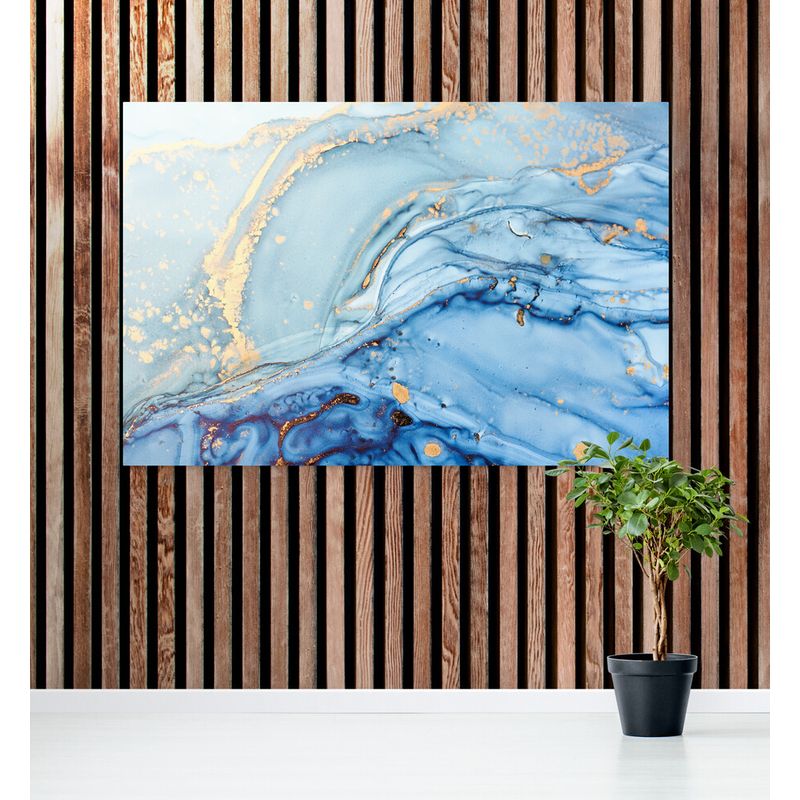 TAYRONA STORE - Cuadro En Lienzo Para La Sala Abstracto 415 70x50cm