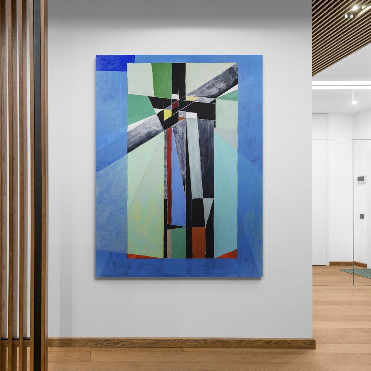 TAYRONA STORE - Cuadro En Lienzo Para La Sala Abstracto Colores 270 60x80cm