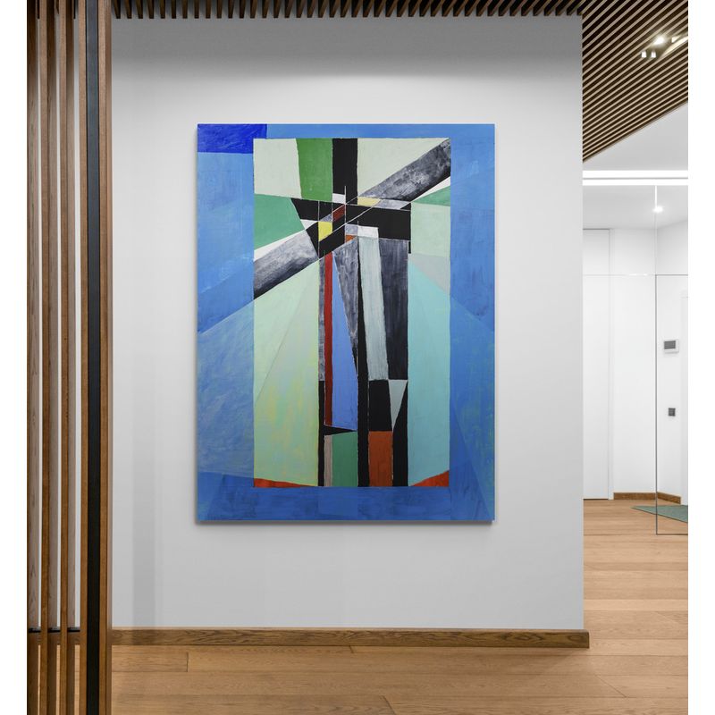 TAYRONA STORE - Cuadro Lienzo Para La Sala Abstracto Colores 270 120x160cm