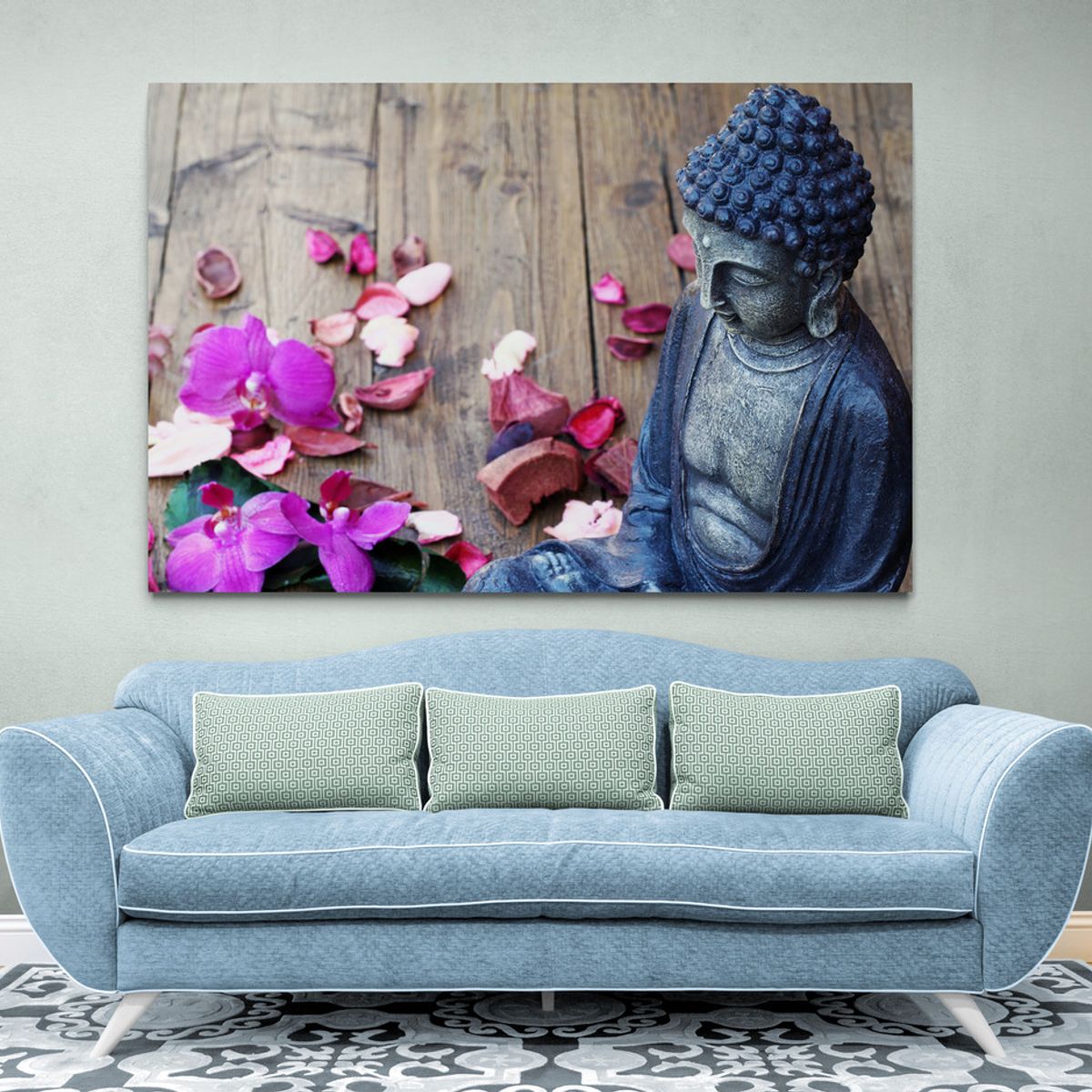 TAYRONA STORE - Cuadro En Lienzo Para La Sala Budda 098 70x50cm