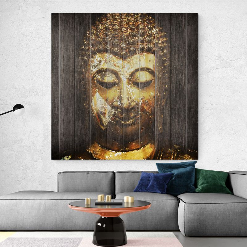 TAYRONA STORE - Cuadro En Lienzo Para La Sala Budda 099 120x120cm