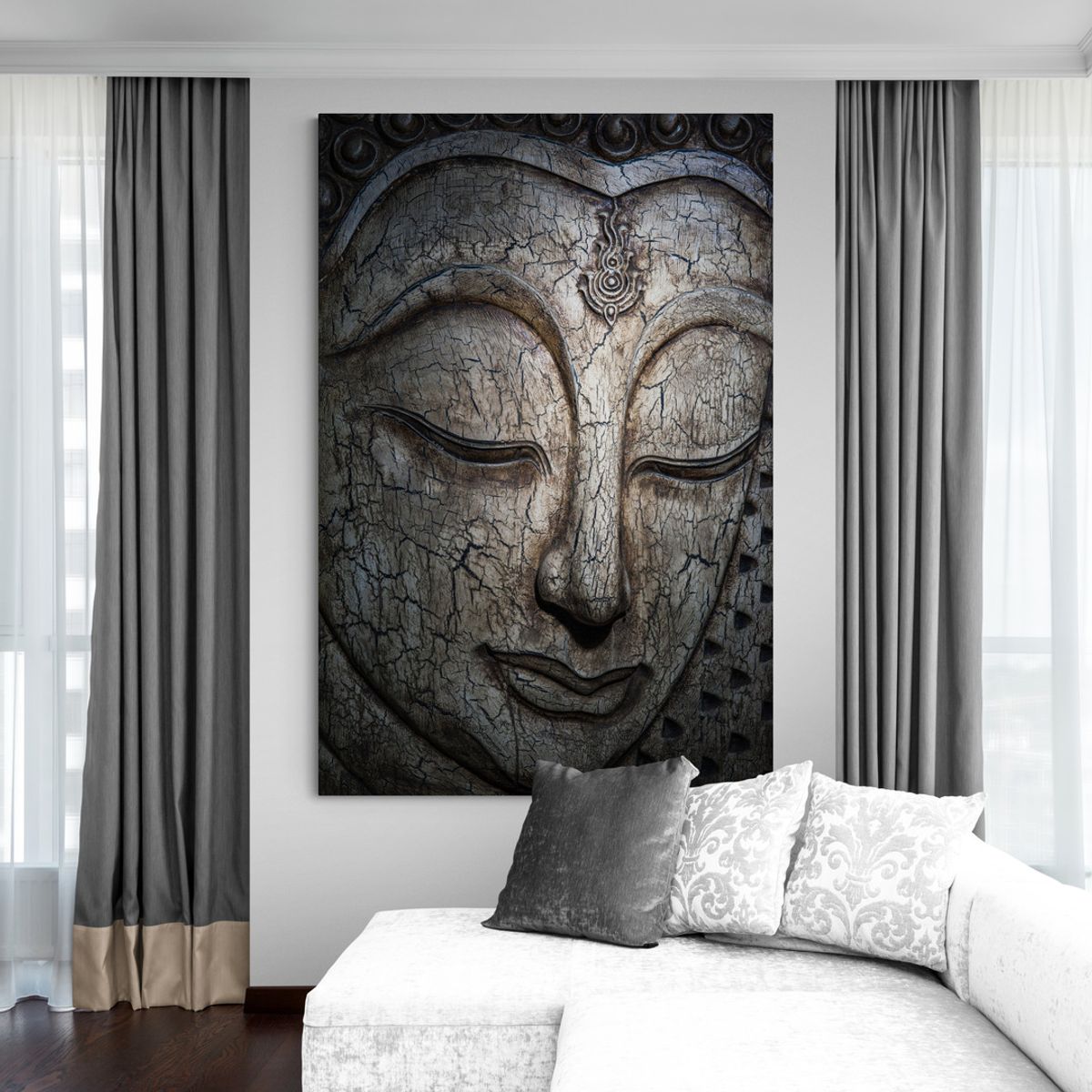 TAYRONA STORE - Cuadro En Lienzo Para La Sala Budda 100 70x100cm.