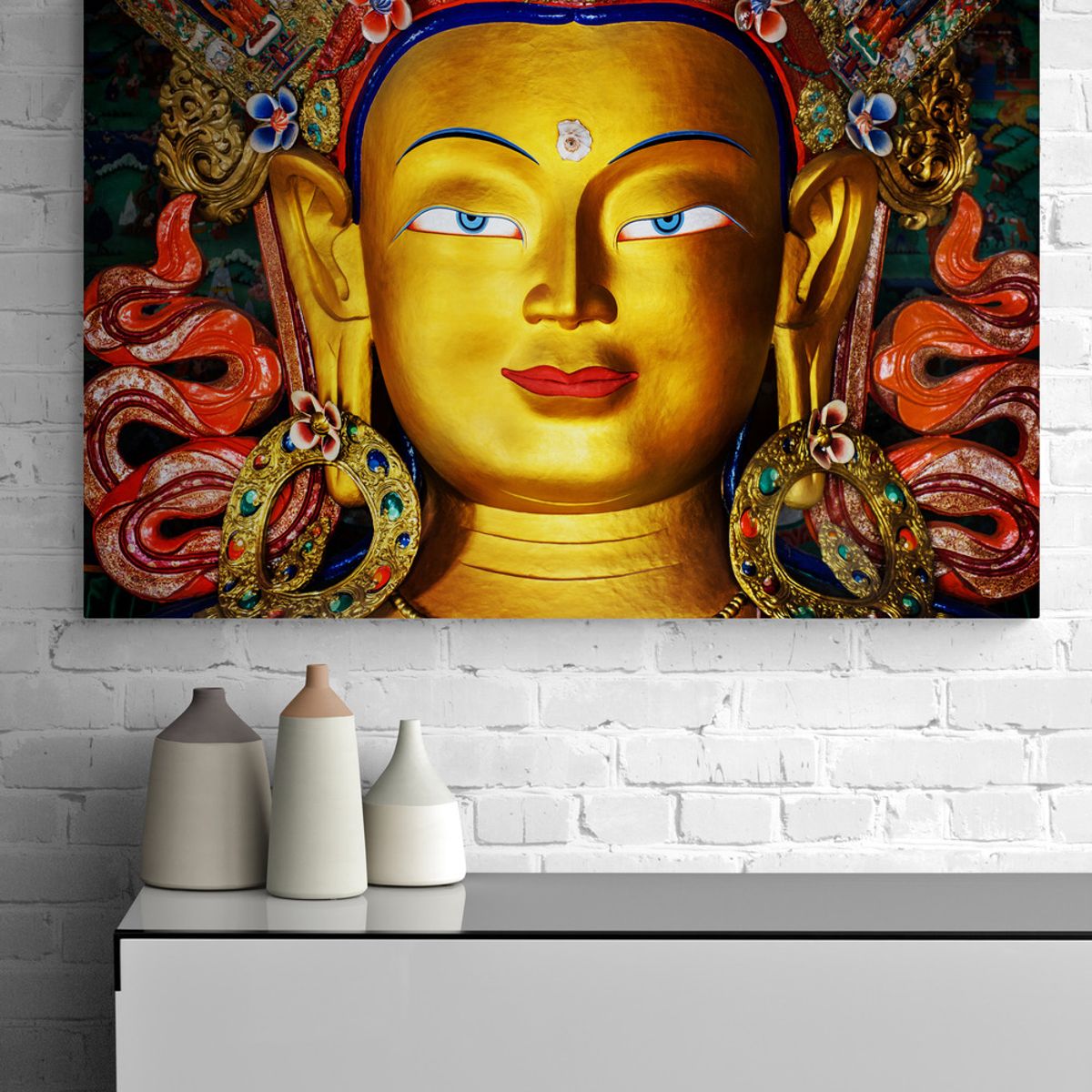 TAYRONA STORE - Cuadro En Lienzo Para La Sala Budda 102 70x50cm