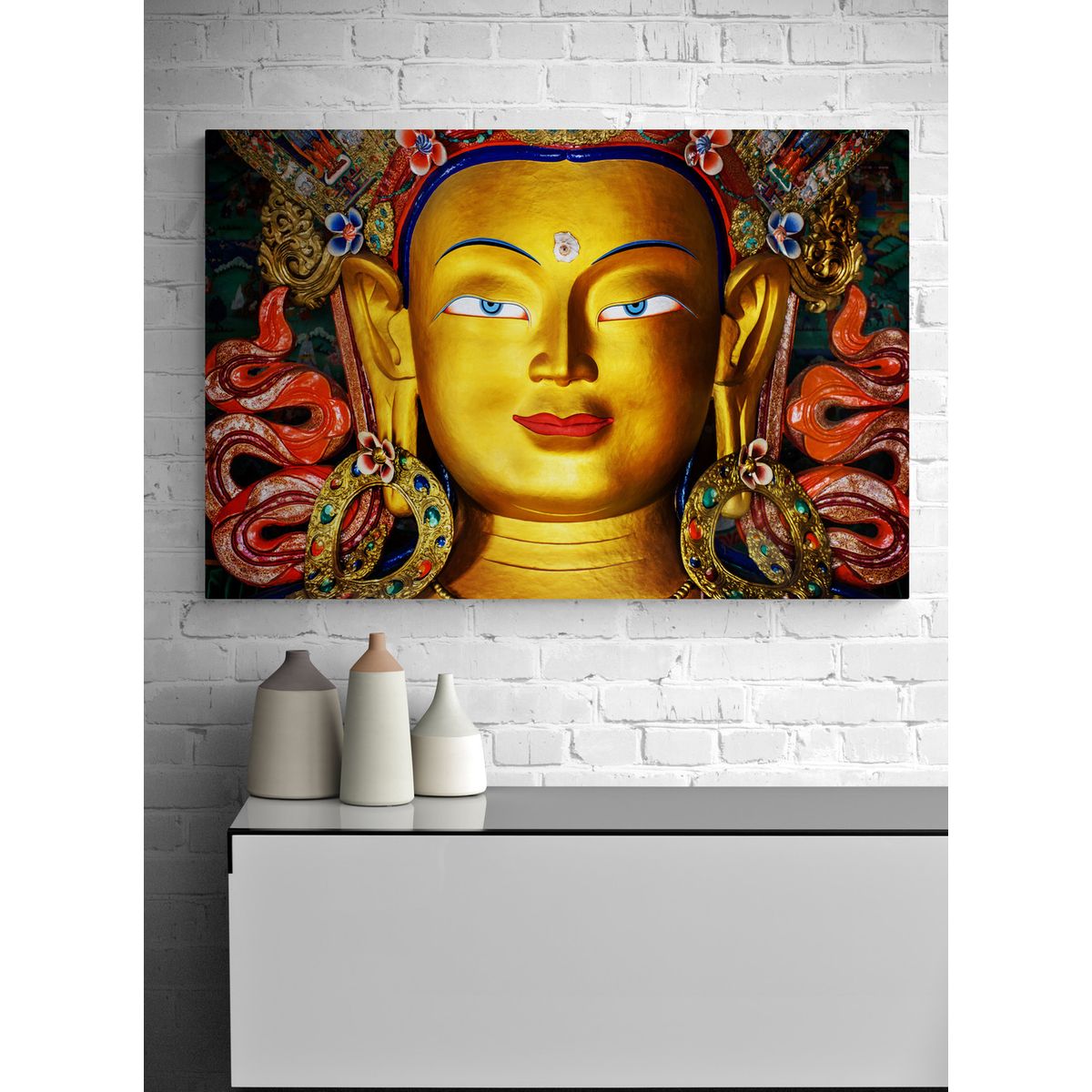 TAYRONA STORE - Cuadro En Lienzo Para La Sala Budda 102 70x50cm