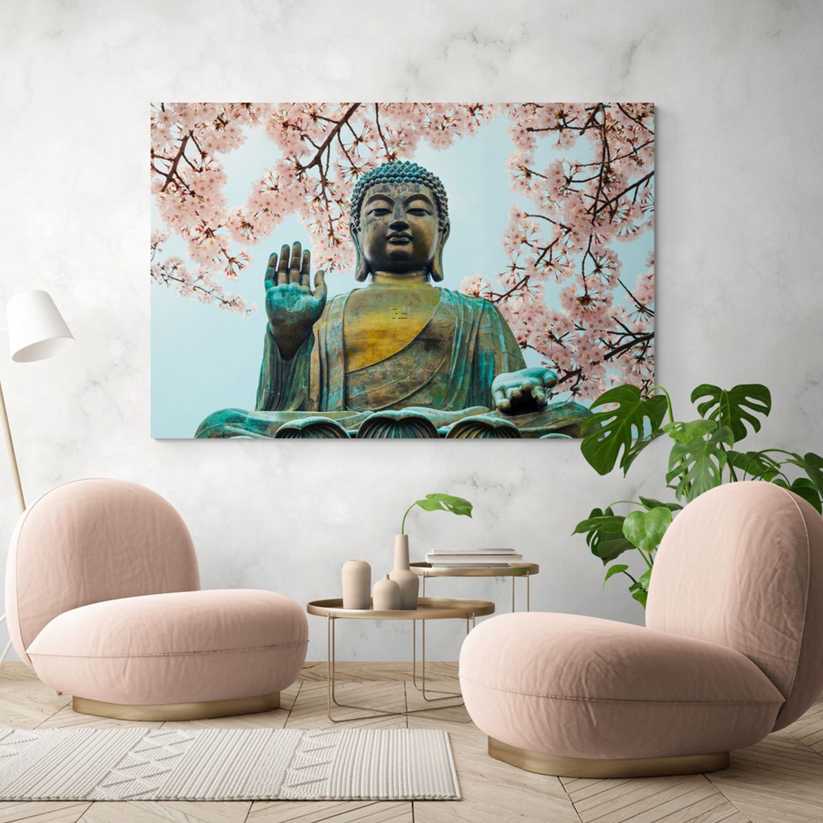TAYRONA STORE - Cuadro En Lienzo Para La Sala Budda 115 150x100cm