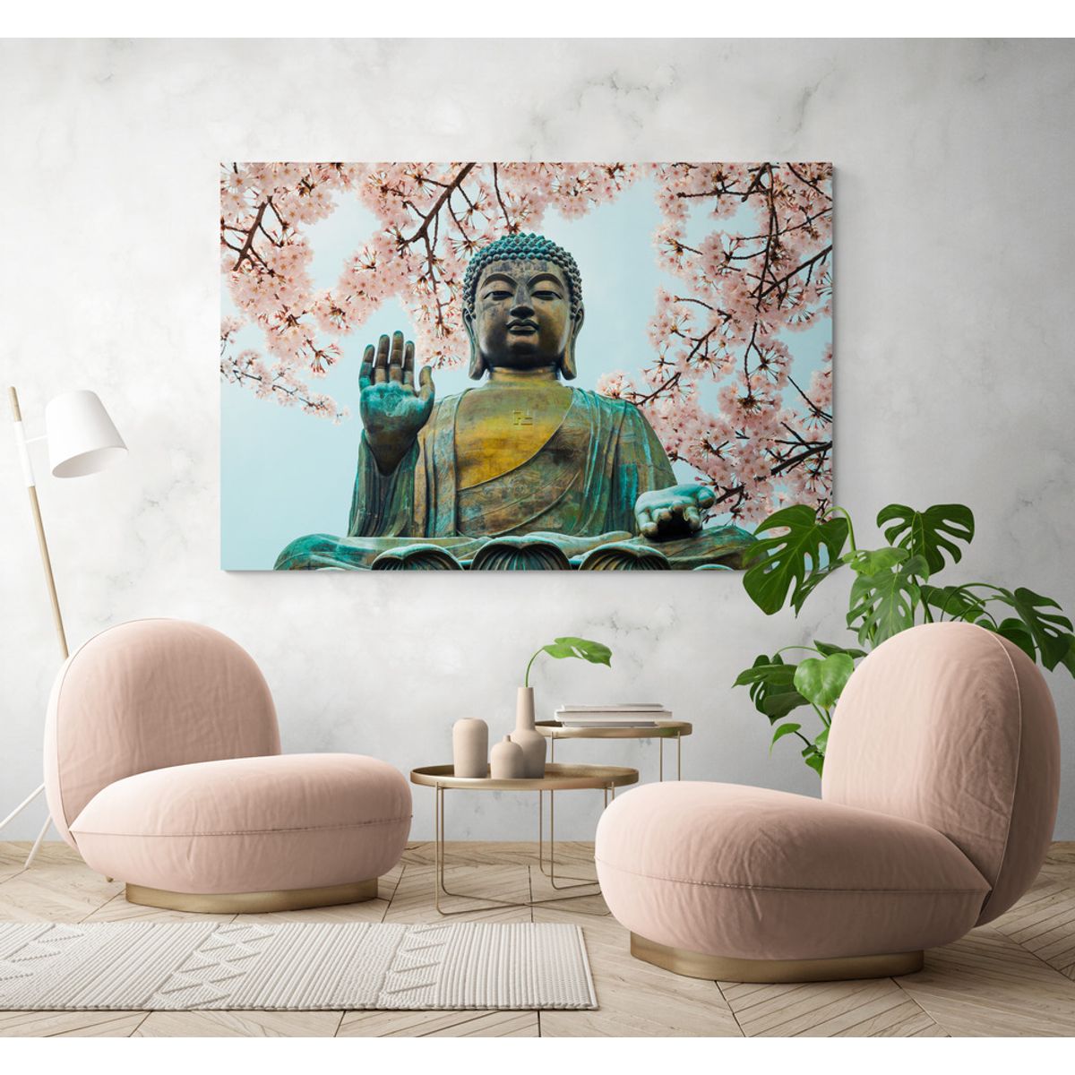 TAYRONA STORE - Cuadro En Lienzo Para La Sala Budda 115 150x100cm