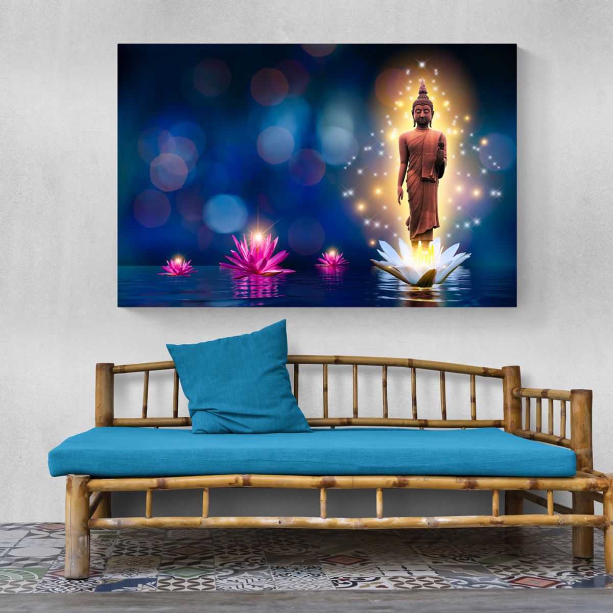 TAYRONA STORE - Cuadro En Lienzo Para La Sala Budda 124 50x35cm