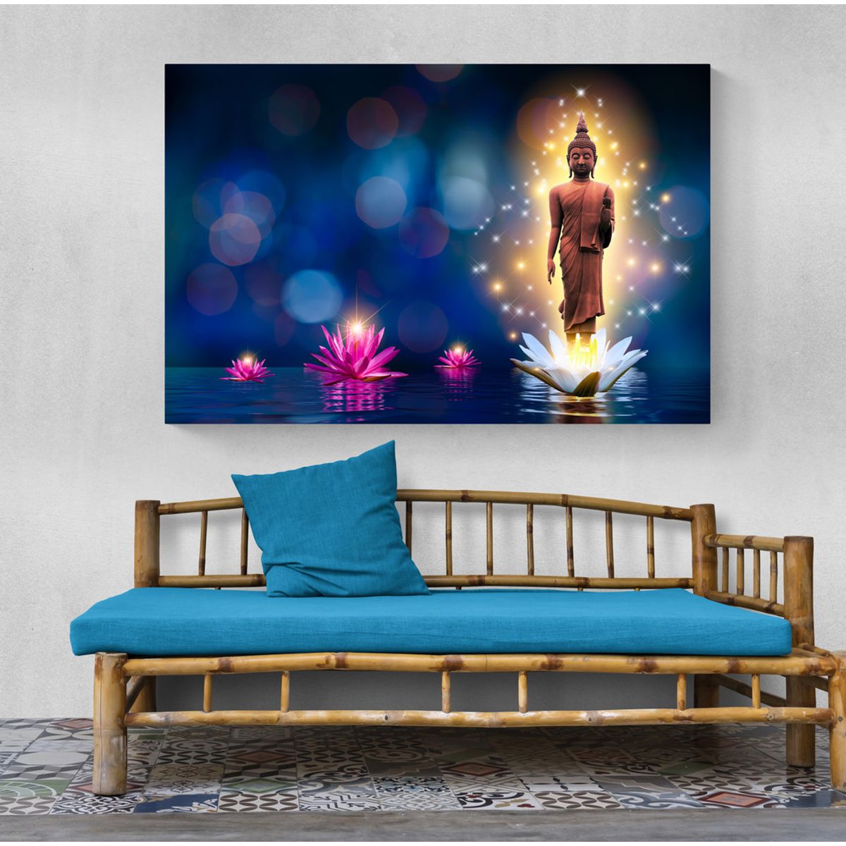 TAYRONA STORE - Cuadro En Lienzo Para La Sala Budda 124 50x35cm