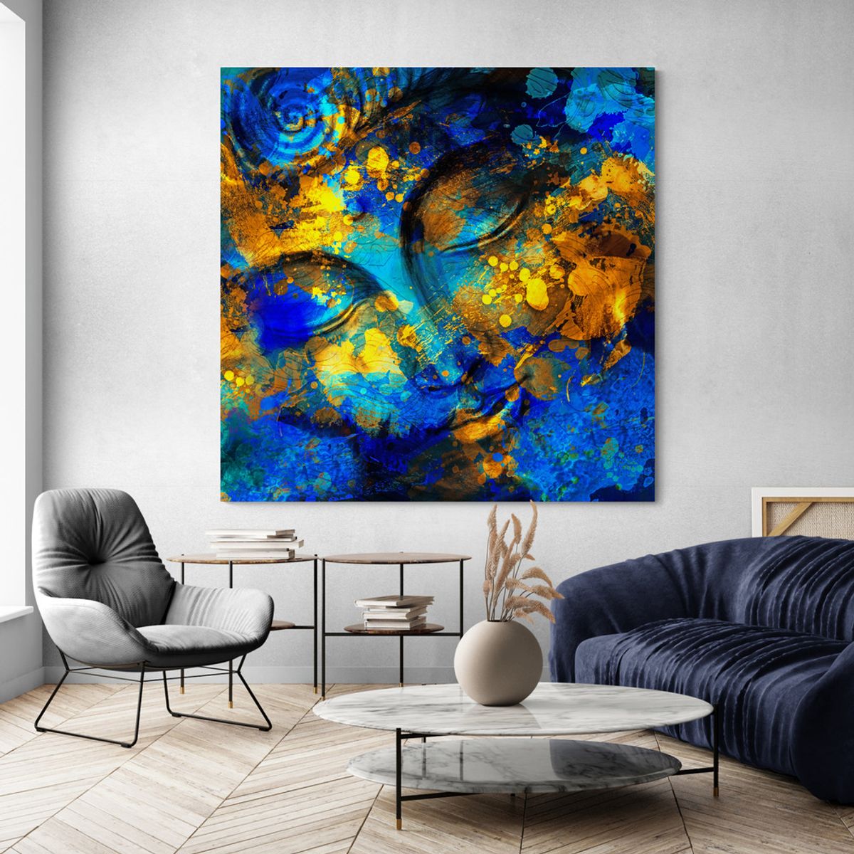 TAYRONA STORE - Cuadro En Lienzo Para La Sala Budda 141 60x60cm