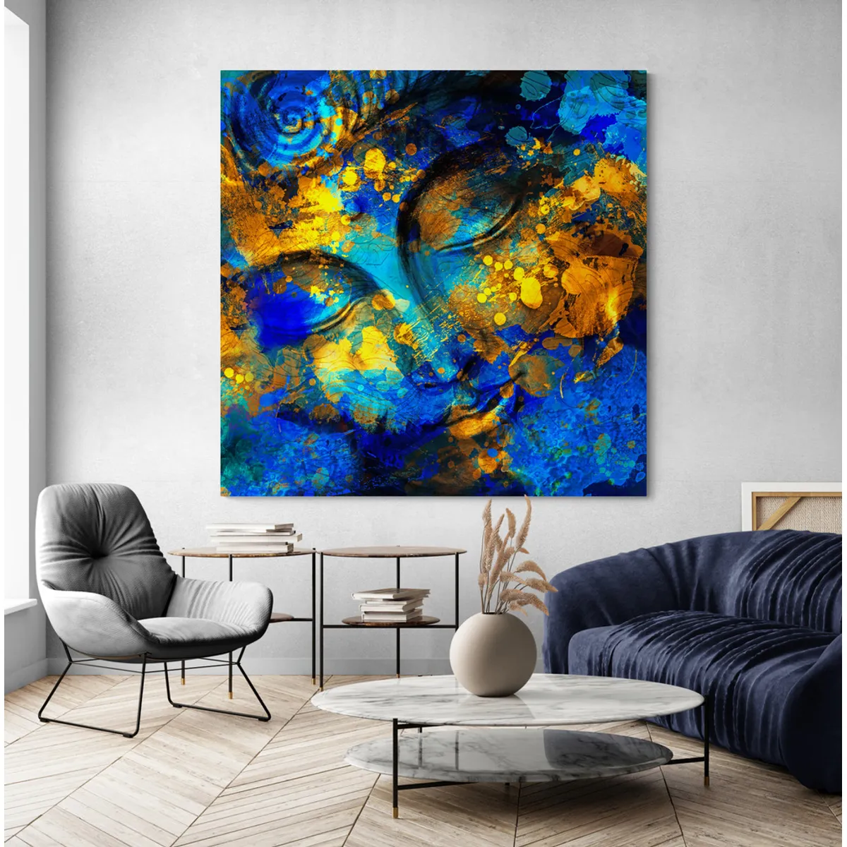 TAYRONA STORE - Cuadro En Lienzo Para La Sala Budda 141 60x60cm