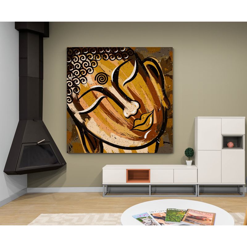 TAYRONA STORE - Cuadro En Lienzo Para La Sala Budda 149 120x120cm