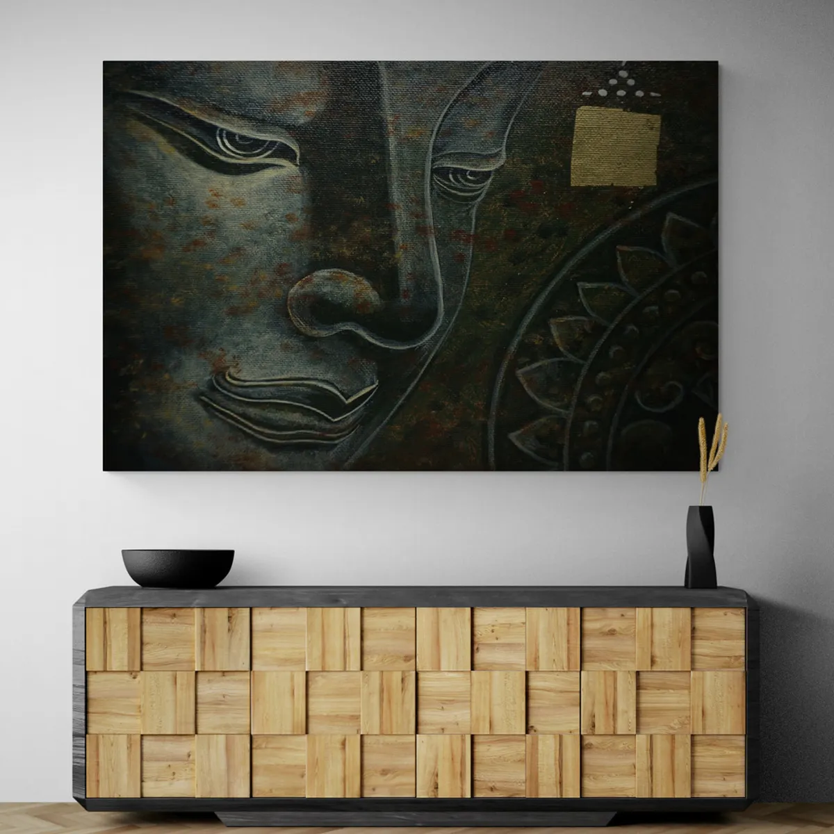 TAYRONA STORE - Cuadro En Lienzo Para La Sala Budda 151 70x50cm
