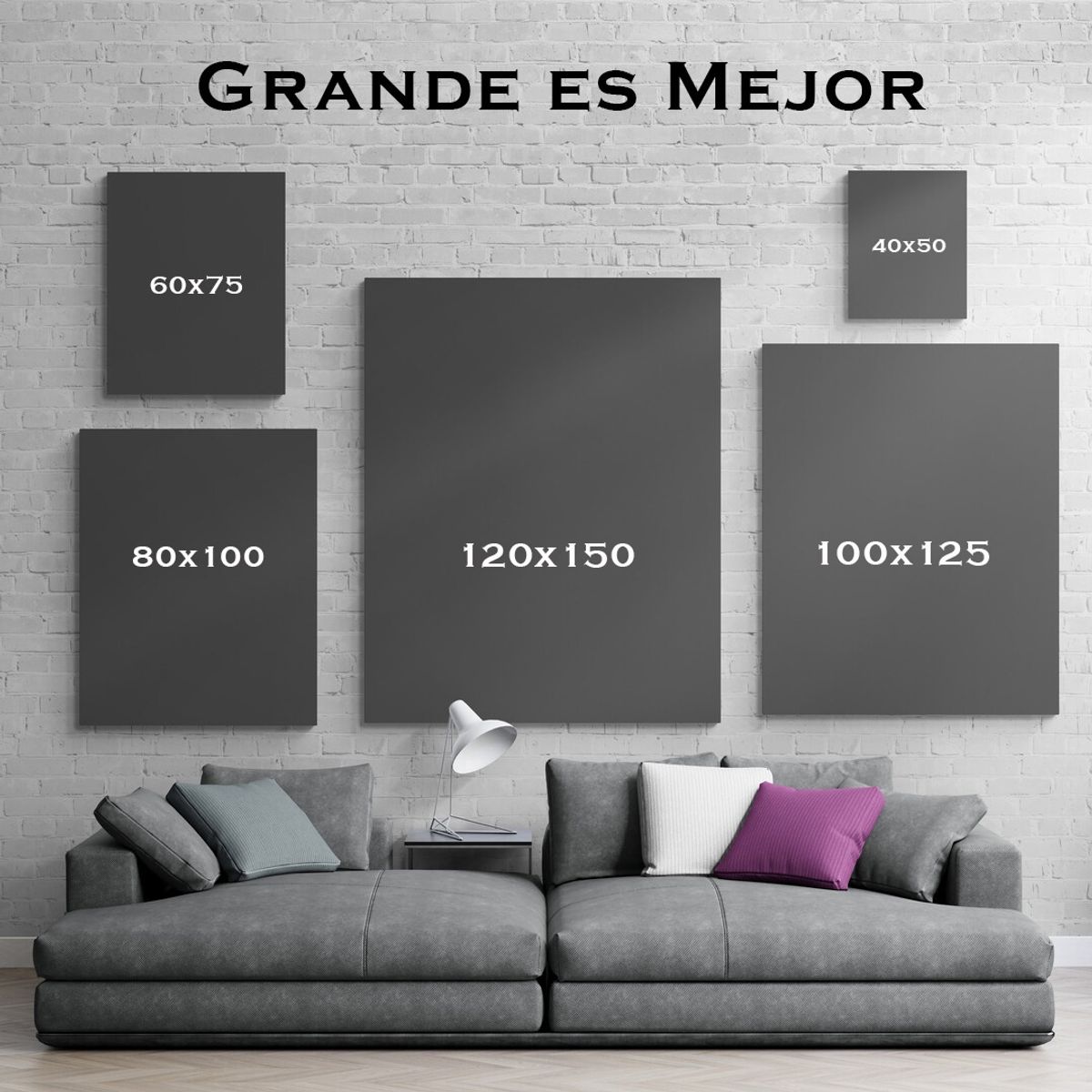 TAYRONA STORE - Cuadro En Lienzo Para La Sala Caballos 115 80x100cm