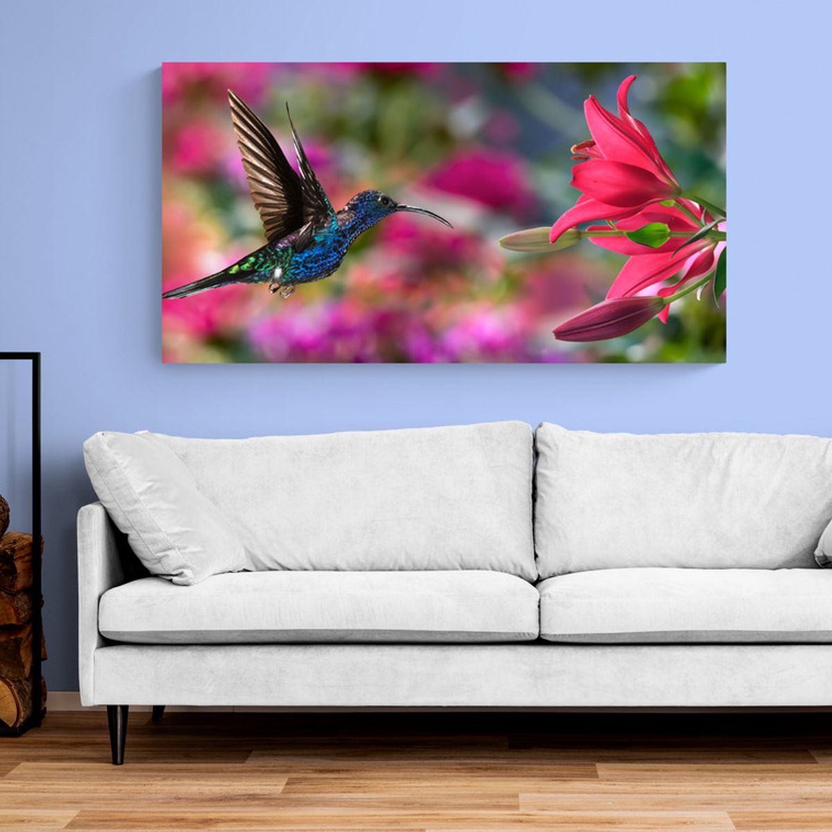 TAYRONA STORE - Cuadro En Lienzo Para La Sala Colibri 009 120x60cm