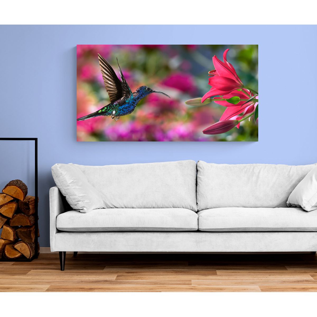 TAYRONA STORE - Cuadro En Lienzo Para La Sala Colibri 009 120x60cm