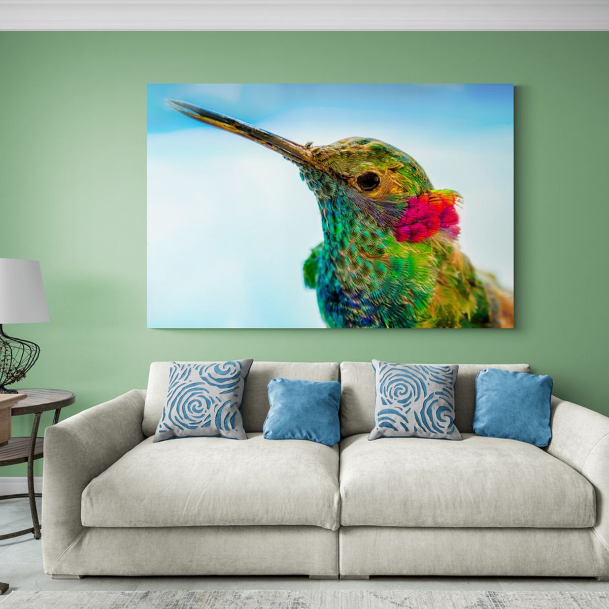 TAYRONA STORE - Cuadro En Lienzo Para La Sala Colibri 040 150x100cm