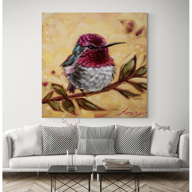 TAYRONA STORE - Cuadro En Lienzo Para La Sala Colibri 081 60x60cm