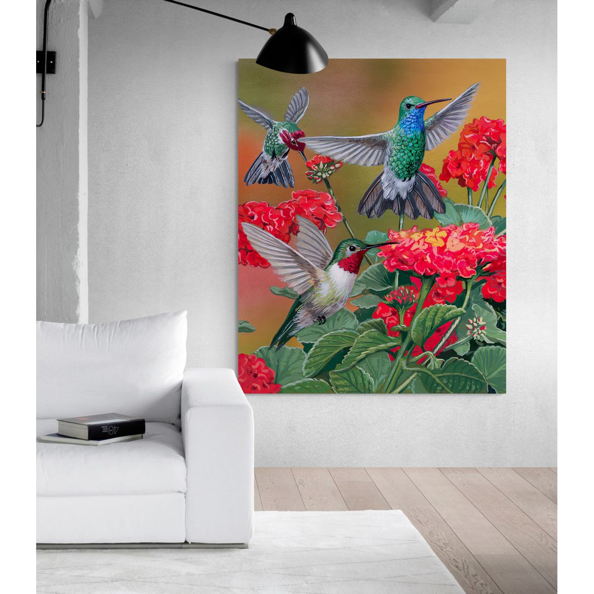TAYRONA STORE - Cuadro En Lienzo Para La Sala Colibri 083 40x50cm