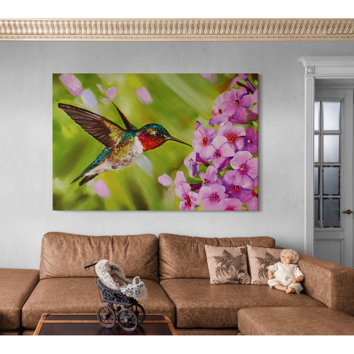 TAYRONA STORE - Cuadro En Lienzo Para La Sala Colibri 090 50x35cm