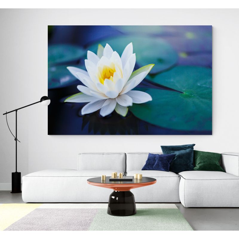 TAYRONA STORE - Cuadro En Lienzo Para La Sala Flor De Loto 022 100x70cm