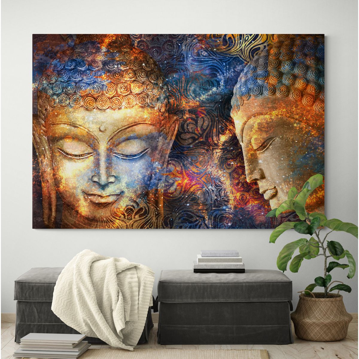 TAYRONA STORE - Cuadro En Lienzo Para La Sala Budda 155 50x35cm