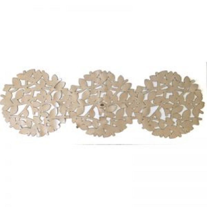 MYARKA LATINA - Camino de mesa Doble faz Myarka  Nido Color Plata/Dorado