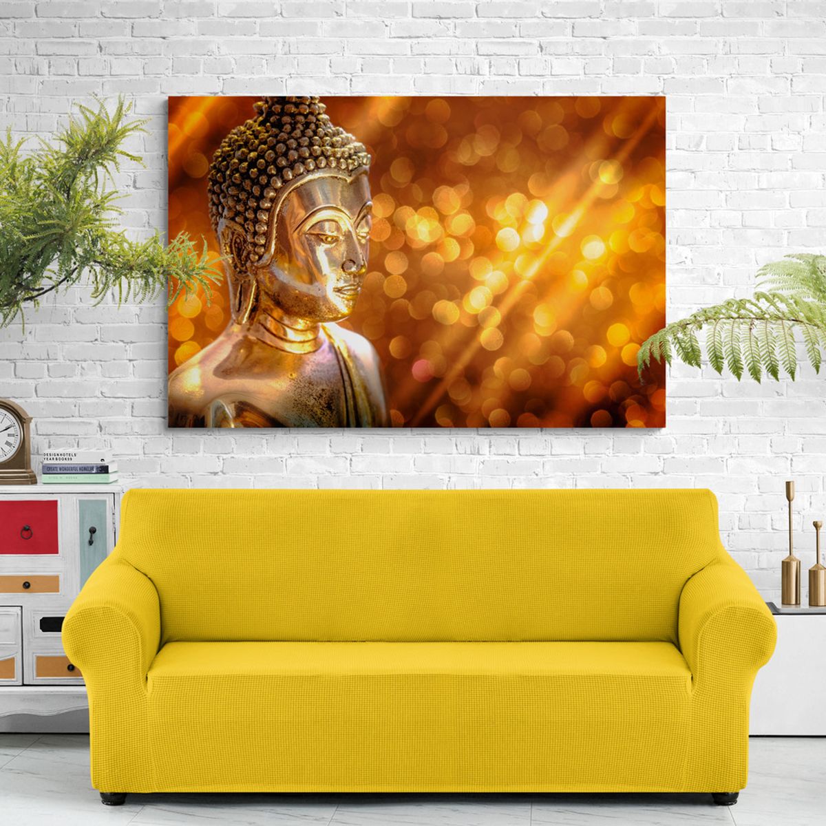 TAYRONA STORE - Cuadro En Lienzo Para La Sala Budda 116 50x35cm