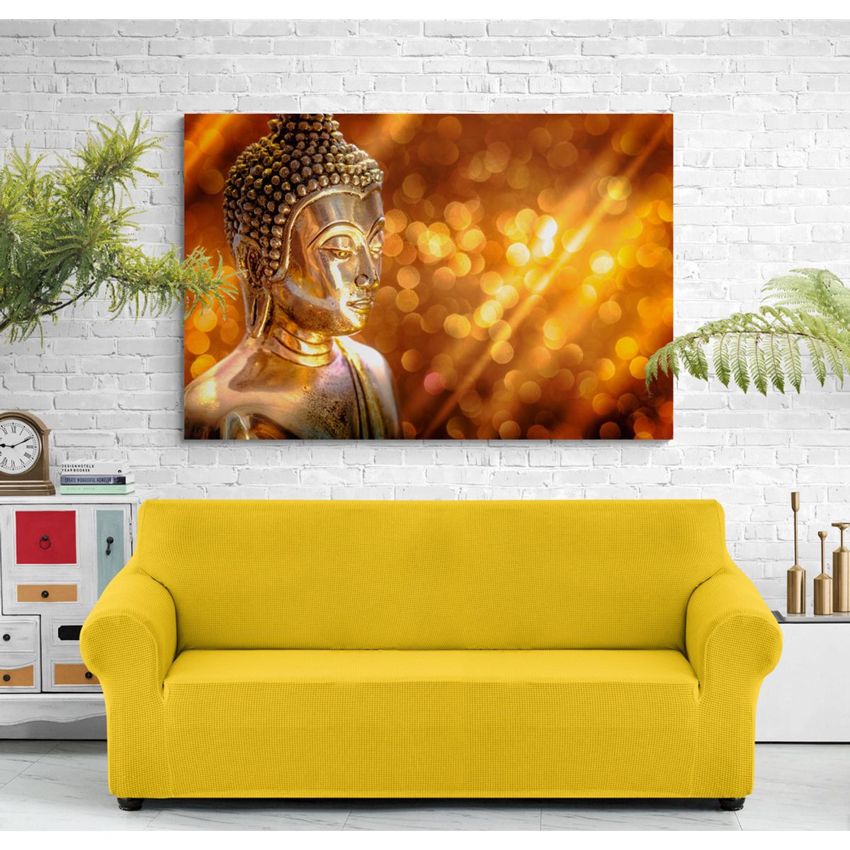 TAYRONA STORE - Cuadro En Lienzo Para La Sala Budda 116 50x35cm