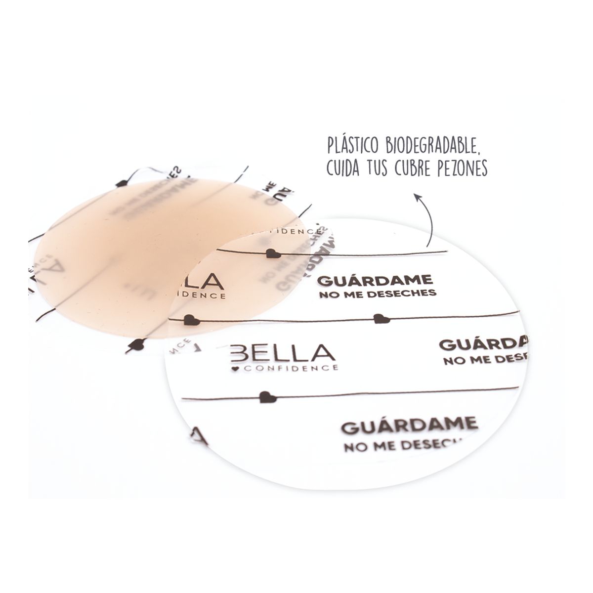 BELLA CONFIDENCE - TAPA PEZON INVISIBLE ULTRA DELGADO  INVISIBLE NIPPLE MINI