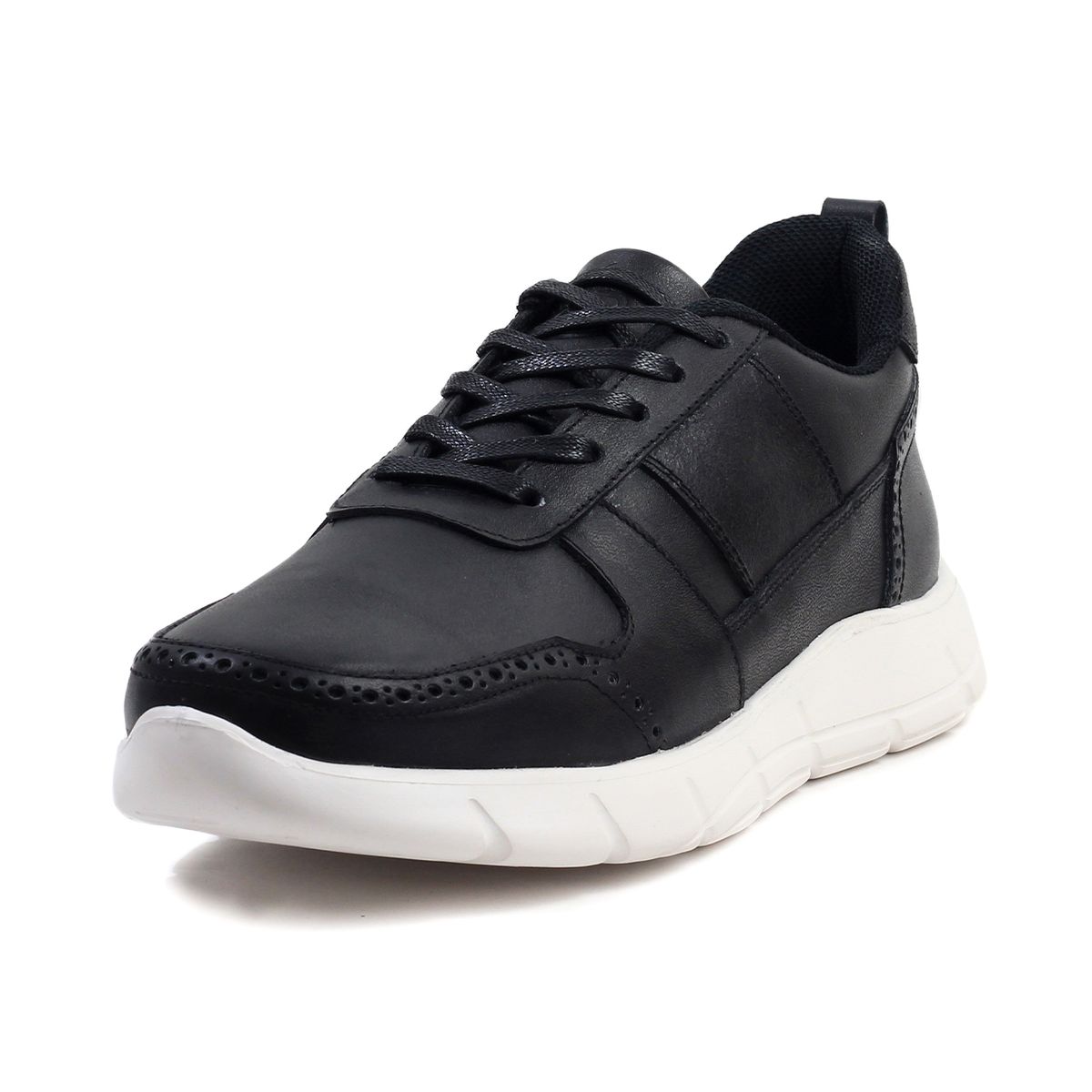 VIAR - Tenis en Cuero Para Hombre VIAR Luka Negro