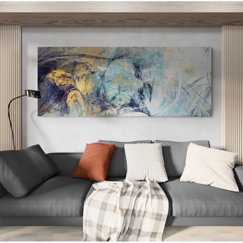 TAYRONA STORE - Cuadro En Lienzo Para La Sala Abstracto 400 150x60cm