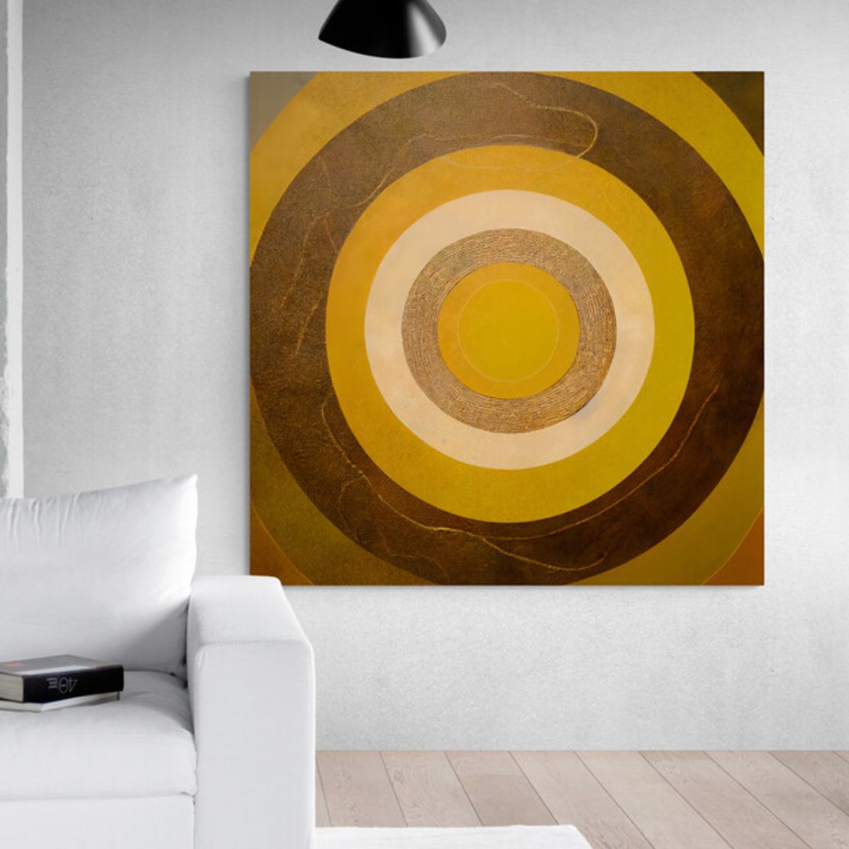 TAYRONA STORE - Cuadro En Lienzo Para La Sala Boho Diseño Minimalista 539 120x120cm