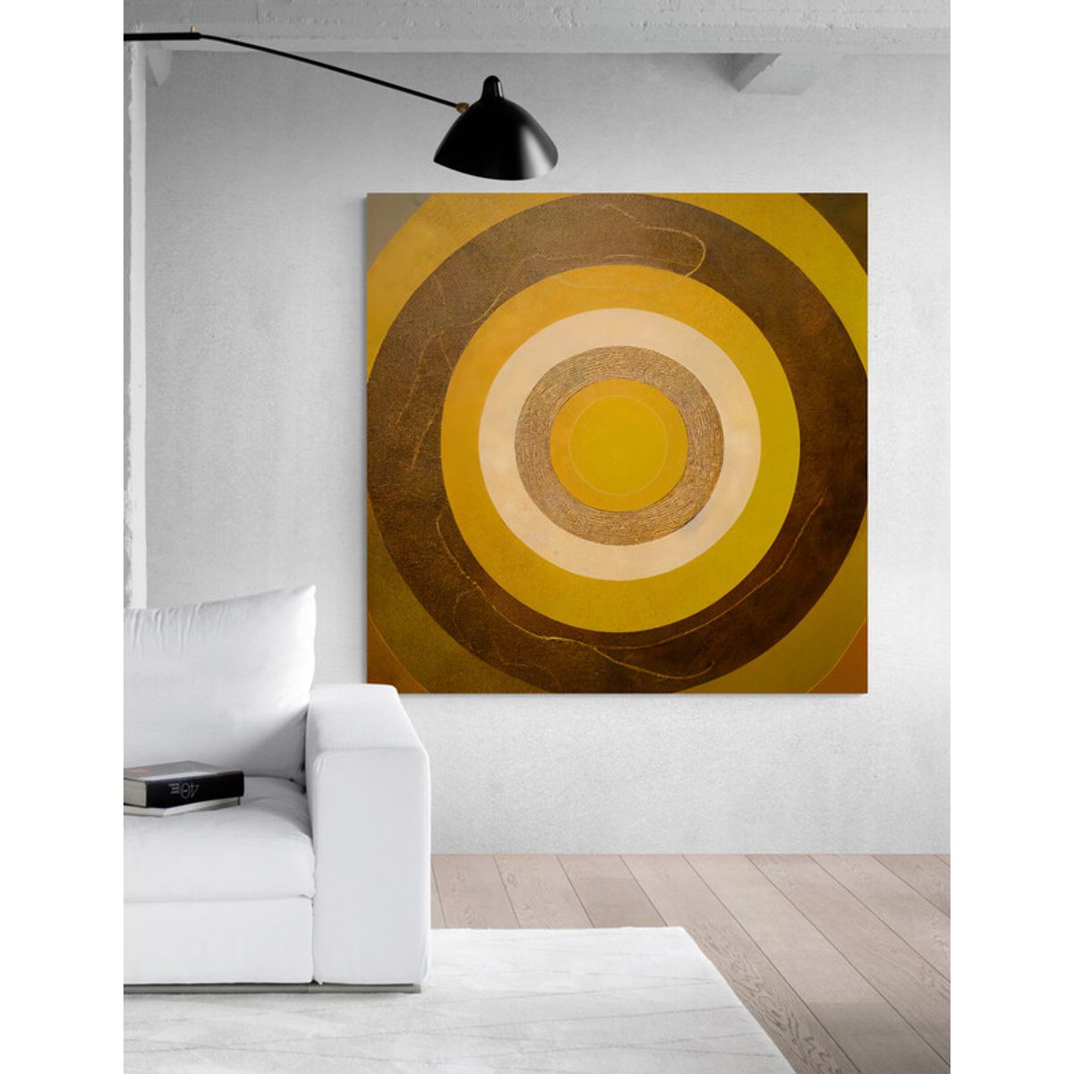 TAYRONA STORE - Cuadro En Lienzo Para La Sala Boho Diseño Minimalista 539 120x120cm