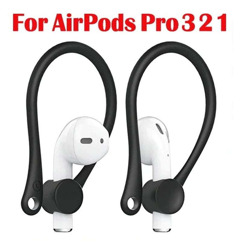 GENERICO - Ganchos anticaída soporte auriculares o 1, 2, 3 Negro