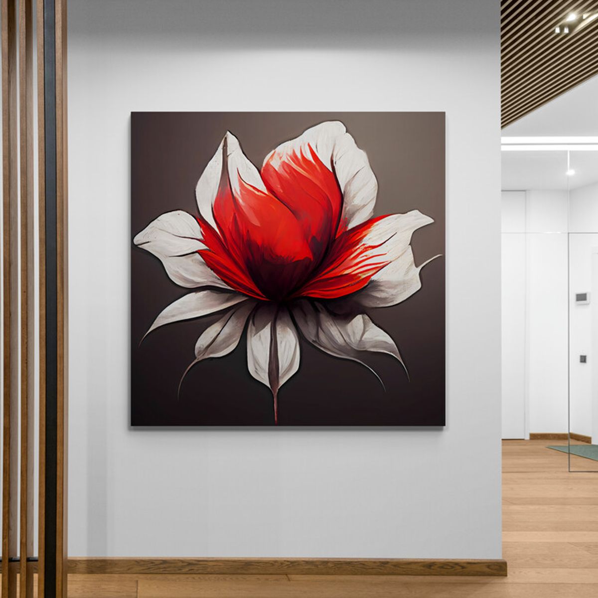 TAYRONA STORE - Cuadro En Lienzo Para La Sala Flores 460 50x50cm