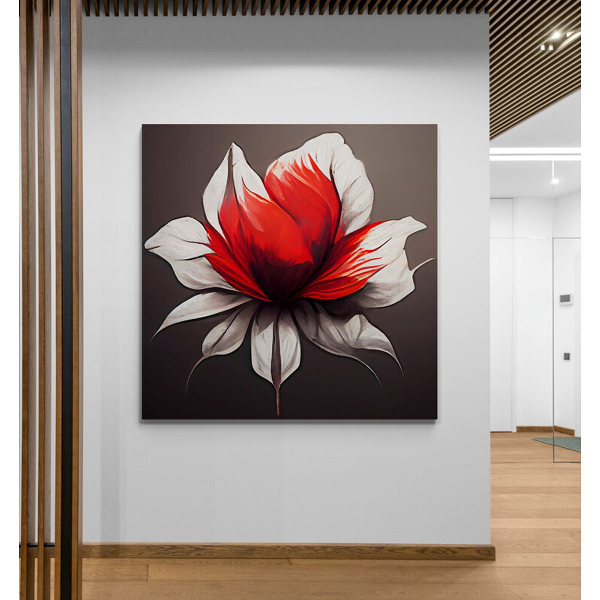 TAYRONA STORE - Cuadro En Lienzo Para La Sala Flores 460 50x50cm