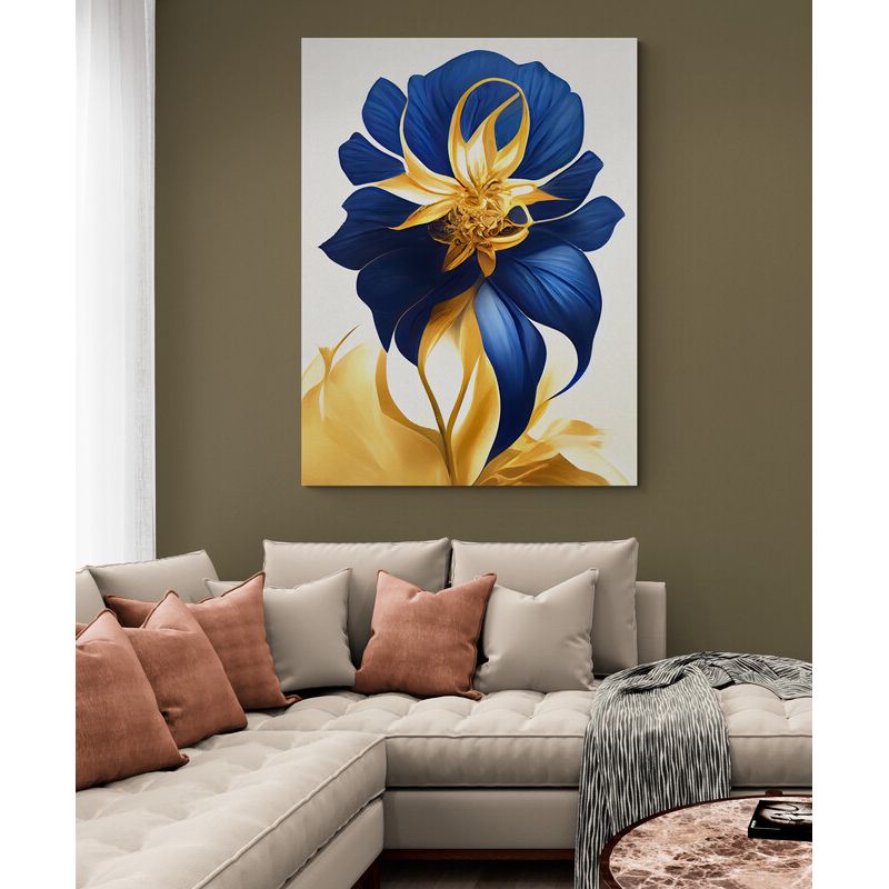 TAYRONA STORE - Cuadro En Lienzo Para La Sala Flores 470 120x160cm