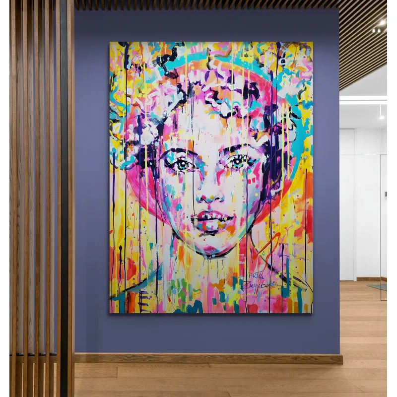 TAYRONA STORE - Cuadro En Lienzo Para La Sala Frida Kahlo 024 60x80cm