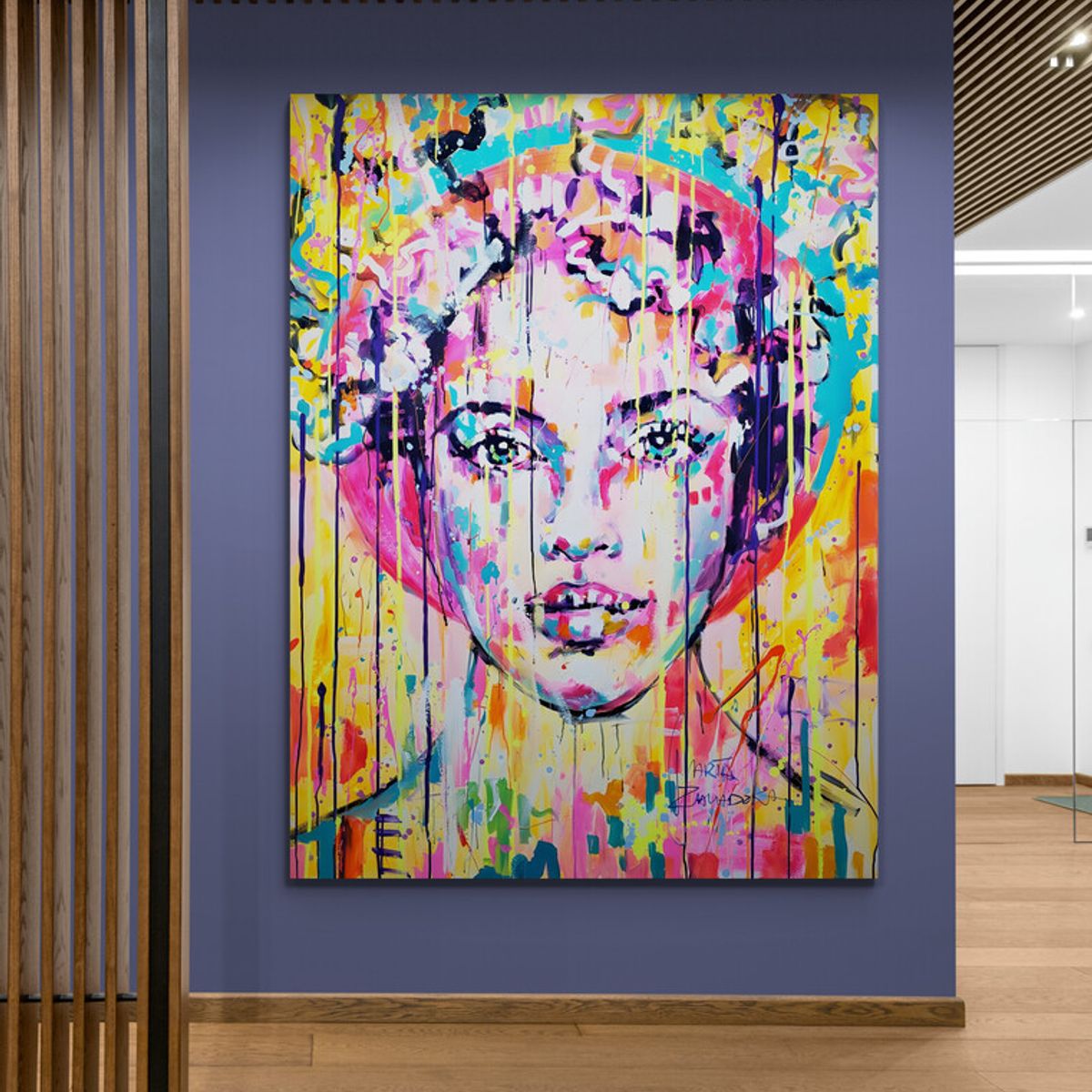 TAYRONA STORE - Cuadro En Lienzo Para La Sala Frida Kahlo 024 75x100cm